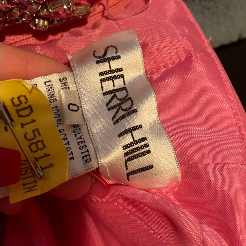 pink one shoulder dress